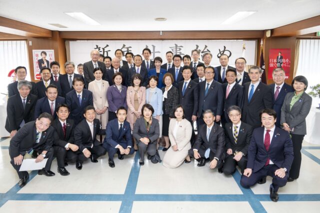 自民党仕事始め式・人吉市新年賀詞交歓会